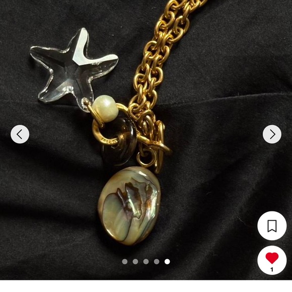 Chan Luu Gold Necklace with Star and Pearl Charms - Picture 5 of 5